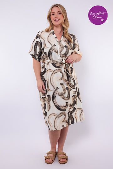 Baylor jurk | Sand/Light Camel