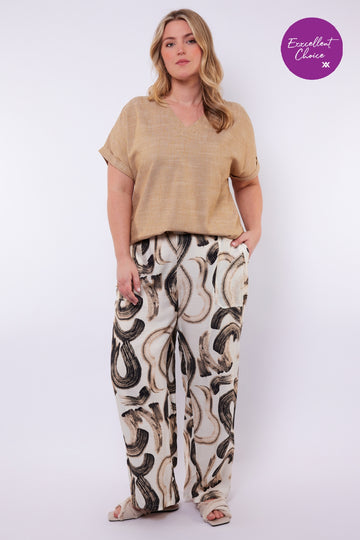 Aviva broek | Sand/Light Camel