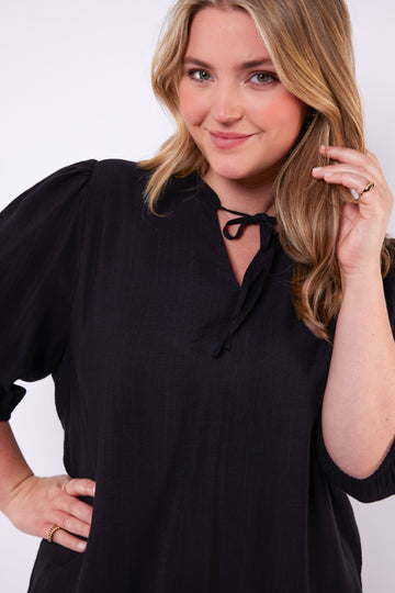 Cambrie top | Black