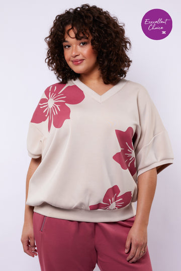 Daya sweater | Sand/Grape