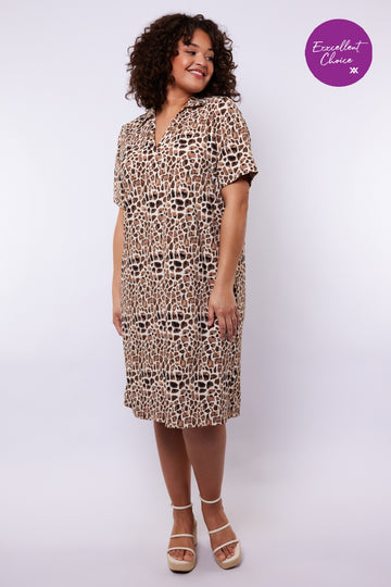 Arya jurk | Sand/Latte