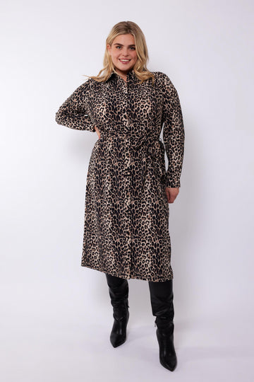 Florine jurk | Sand/Sahara