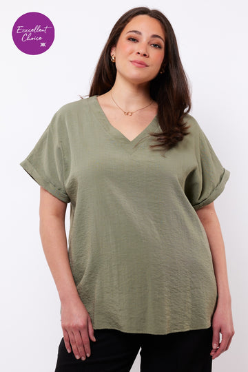 Carys top | Mystic Green