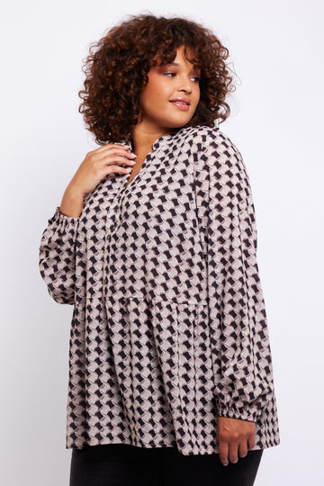 Tanja top | Black/Sand