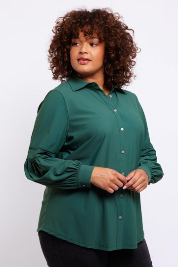 Tatum blouse | Emerald Green
