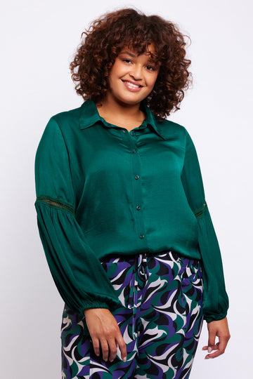 Emilia blouse | Emerald Green