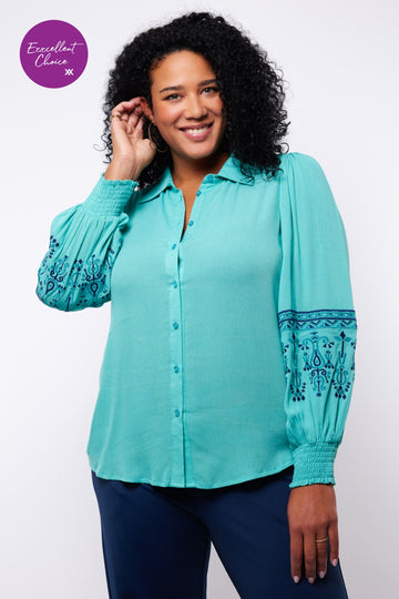 Cassandra blouse | Arctic Blue