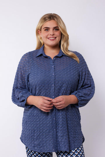 Babette blouse | Steel Blue