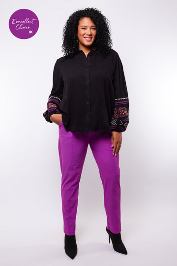 Alyson broek | Warm Purple