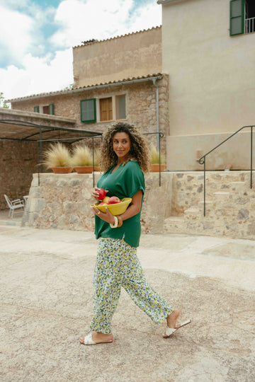 Maris broek | Cyber Lime/Vintage Green
