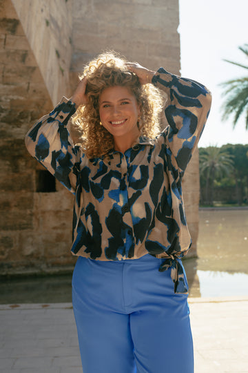 Fern blouse | Moon Rock/Dark Sapphire