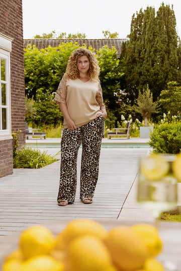 Ailani broek | Black/Light Camel