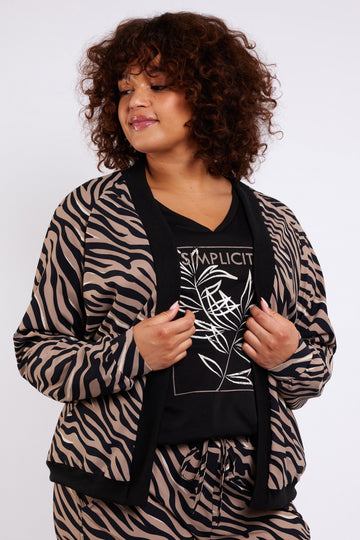 Riley jacket | Black/Sahara