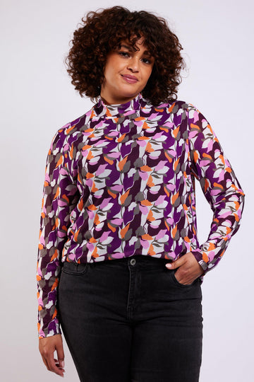 River top | Cassis/Pumpkin