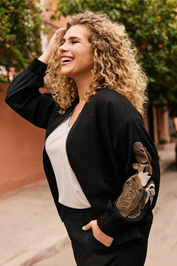 Paisley jacket | Black