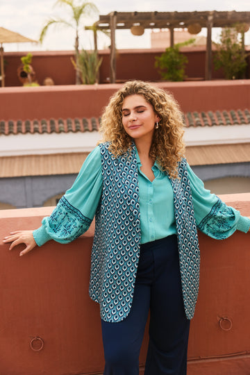 Emerson gilet | Arctic Blue/Navy Blue