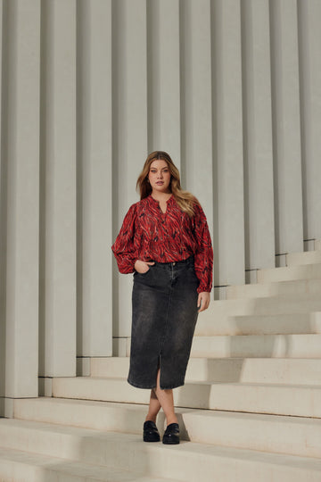 Amy rok | Denim Dark Gray