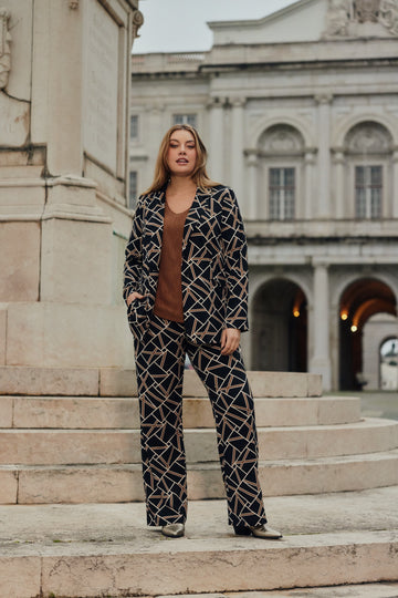 Aiden broek | Black/Walnut